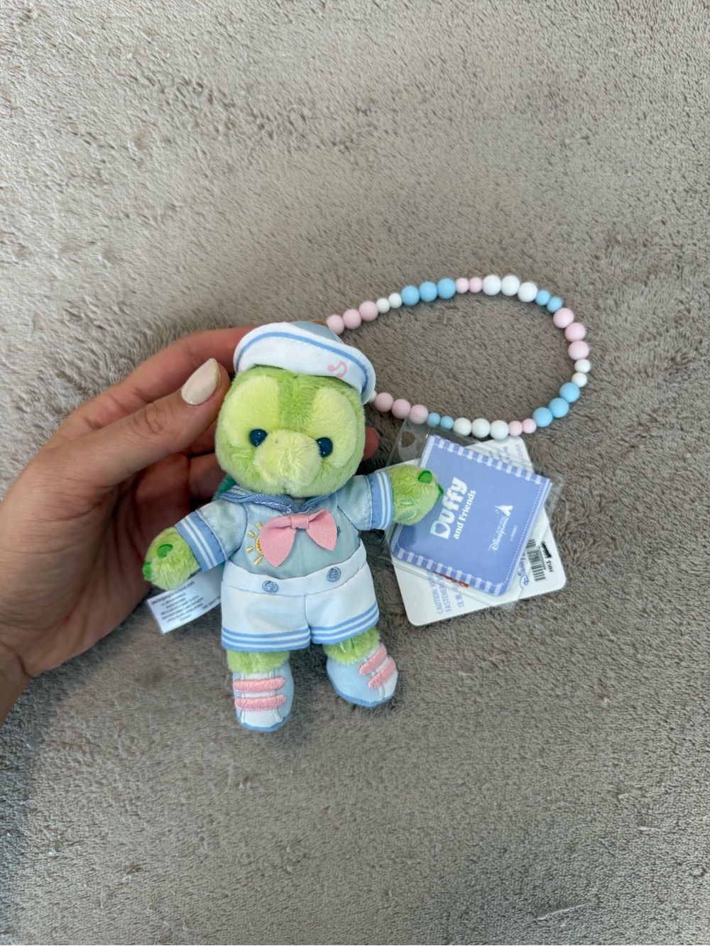 Olu Mel Sailor Turtle Plush Keychain - Green and Blue- 3 for $60